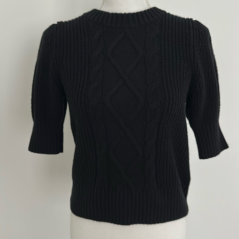 Cute Gap Black Cable Knit Sweater, New